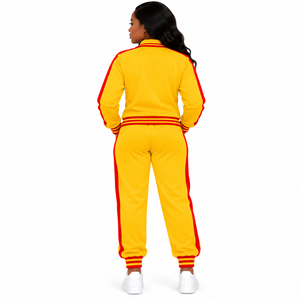 PDK <b>Womens</b> Polyester Tracksuit Two Piece Athletic Sports Set with Zip Front <b>Jacket</b> and Matching Jogger Pants for Fitness - Product Image 2