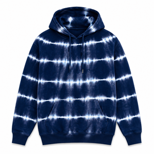 Nouveau Sweat à Capuche Homme Tie-Dye Personnalisé Coupe Oversize avec Poche Rayée en Coton Tricoté – Collection Automne Décontractée 2026 - Product Image 1
