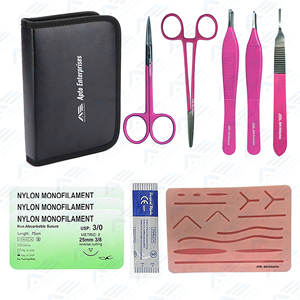 Medic Instruments Kit de práctica de sutura completo de alta calidad Kit de sutura completo con almohadilla de sutura para la piel - Product Image 1