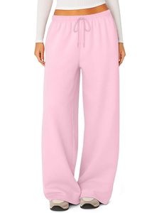 High Quality Material Women Baggy Sweatpants Comfortable Loose Fit Fleece Track Pants Ladies Mid Waist Casual Wear Joggers Women - Product Image 5