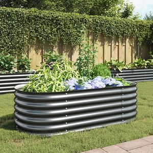 Fournitures de jardin en acier galvanisé gris 63 \ "x31.5 \" x17.3 \" - Product Image 1