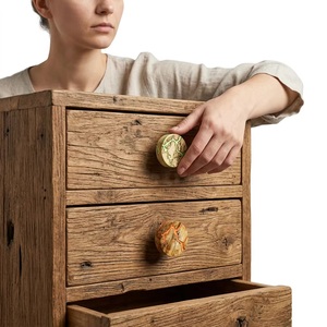 Bouton de meuble en céramique industrielle, poignée ronde avec design durable et écologique pour les meubles - Product Image 2