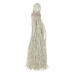 Borlas de lingotes de plata personalizadas con ribete dorado, ecológicas, cosidas a mano, insignias Hamza de fábrica y almacén, para túnicas decorativas y vestimentas. - Product Image 2