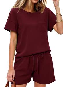 Conjunto de Verano Personalizado para Mujer, 2 Piezas, Shorts de Algodón de Alta Calidad, Conjunto de Camiseta y Shorts para Mujer - Product Image 5