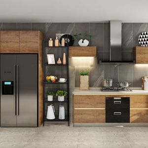 Scaffale di Stoccaggio in Metallo Nero a 5 Ripiani, Organizzatore Multiuso in Acciaio per Cucina, Garage, Bagno, Lavanderia RT - Product Image 2