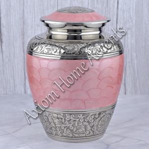 Handcrafted Aluminum Cremation Urn With Detailed Engravings <b>Beautiful</b> Memorial Keepsake by Axiom Home Accents - Product Image 3