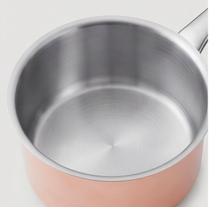 Modern Berghoff Copper Sauce <b>Pan</b> With Stainless Steel Lid And <b>Handle</b> For Gas Use And Induction Use Stoves Use - Product Image 2