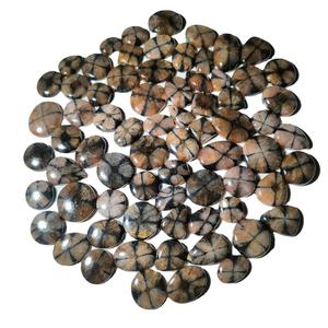 Venta al por mayor de cabujones de ágata chiastolita natural deslumbrantes, pulidos y lisos, piedras sueltas para joyería - Product Image 2