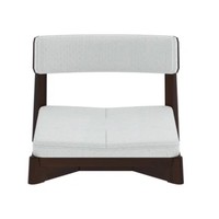 Ensemble de salle à manger en bois de style japonais moderne du milieu du siècle, 6 pièces, chaises rembourrées à dossier solide, table rectangulaire, meubles pour la maison