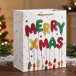 Coated Paper Luxury Christmas Gift <b>Bag</b> with Custom Size Printing and Logo for Special Occasions-Paper Art Viet - Product Image 1