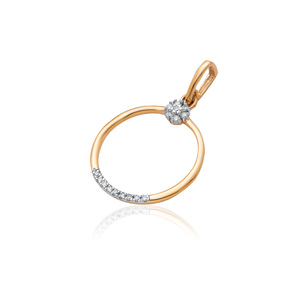 Colgante de Diamante Natural Luminoso de 0.07 Quilates, Corte Brillante Redondo, Color H-I, Claridad VS-SI, Joyería Fina para un Estilo Sofisticado - Product Image 2