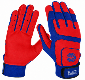 Guantes de Bateo de Béisbol ELIXE SPORTS Personalizados de Alta Calidad, Ligeros, de Cuero, para Entrenamiento, Transpirables, Duraderos, Flexibles, con Gancho - Product Image 6