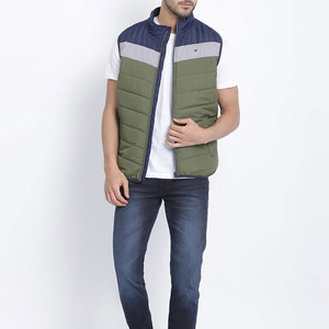 Reasonable Rate Men's <b>Canvas</b> Casual Puffer Vest Lightweight High Quality Breathable Sleeveless Zipper Closure Autumn Outerwear - Product Image 6