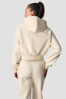 Ensemble 2 pièces personnalisé OEM avec logo : Sweat à capuche court et pantalon de jogging pour femme – Survêtement en coton respirant style streetwear