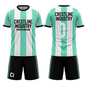 Men Youth Soccer Team Uniform Custom Football Kit Sublimation Printed Jersey Set Custom Logo Football Uniform Set - Product Image 5