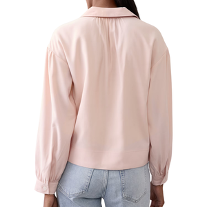 เสื้อเชิ้ตยีนส์ลำลองสำหรับผู้หญิง แต่งกระดุม ล้างสี พร้อมใส่ได้ทั้งฤดูร้อนและฤดูหนาว สวมใส่สบาย ผ้าฝ้ายปรับแต่งได้ ขายส่ง - Product Image 6