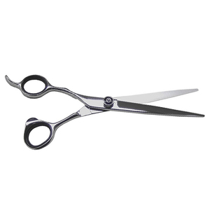 Ciseaux de barbier professionnels de qualité supérieure en acier inoxydable, tranchants, pour droitiers, manche moyen, non pliables, pour usage en salon - Product Image 3