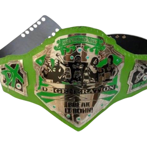 เข็มขัดแชมป์มวยปล้ำ D-Generation X สายสีเขียว ของสะสม เข็มขัดแชมป์ WWE ของที่ระลึกสำหรับแฟนคลับ - Product Image 2