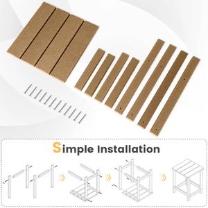 14 Inch <b>Square</b> Outdoor Adirondack <b>Side</b> <b>Table</b> Weather-Resistant - Product Image 6