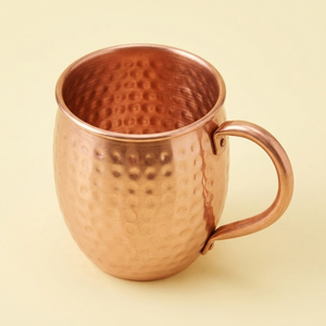 Mugs à Moscow Mule en cuivre massif au design classique avec poignée en laiton martelé, qualité supérieure, pour les fêtes, en promotion - Product Image 5