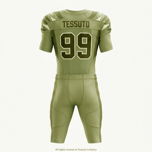 Uniforme de football américain personnalisé par sublimation, vente en gros, maillot d'équipe pour jeunes et adultes, rembourrage, sergé, maille respirante, vêtements de sport - Product Image 2