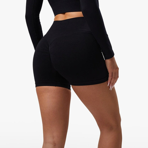 Shorts Deportivos para Mujer, para Gimnasio y Yoga, Diseño sin Costuras con Efecto Push-Up, Cintura Elástica, Estampado, Venta al Por Mayor, para Ciclismo y Entrenamiento - Product Image 4