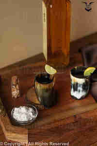 Personalizado exquisito Vintage oso bebiendo Koi taza hecha a mano cuerno Natural corto antiguo tallado estilo Animal negocio perfecto - Product Image 2