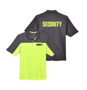 Personalizado al por mayor de seguridad táctica de alta calidad negro liso manga corta hombre y mujer Polo camiseta - Product Image 1