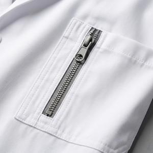 Blouse médicale pour hommes pour médecins et dentistes - Tissu sergé en bambou/polyester/spandex, coupe classique, uniforme d'hôpital durable - Product Image 6
