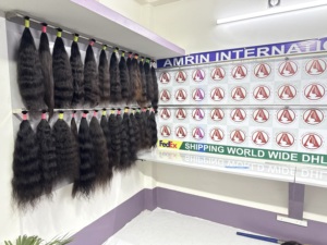 Extensiones de Cabello Remy del Sur de la India AMRIN, 100% Virgen, Color Natural, Marrón Claro/Oscuro, Liso Sedoso, Ondulado, Sin Pegamento, de Una Sola Capa - Product Image 4