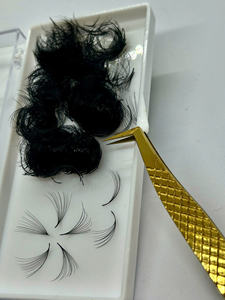 Kit de cils en grappes personnalisés, marque privée, fabrication de cils individuels en grappes, boîte noire mate naturelle, fabricant direct, usine du Vietnam - Product Image 2