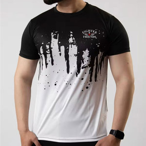 T-shirts de sublimation pour hommes, dernier design, faible MOQ, vêtements d'été, impression de logo personnalisé - Product Image 1