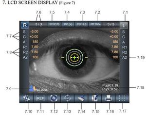 Auto Refrator Autorefratômetro <span class=keywords><strong>digital</strong></span> Refratômetro automático óptico Keratometer Equipamento optometria Refratômetros optometria - Product Image 5