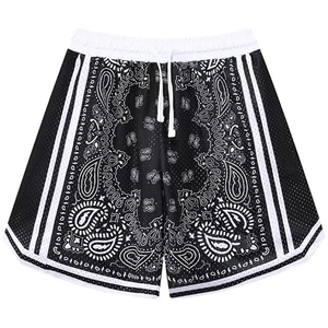 Shorts de basketball personnalisables pour hommes – Broderie, imprimé classique, vierge, matière brillante respirante, séchage rapide, grandes tailles pour adultes - Product Image 5
