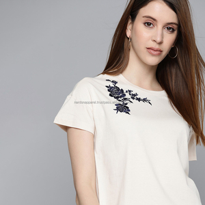 Nardon เสื้อยืดมีกระดุมสำหรับผู้หญิง, เสื้อยืดลำลองผ้าฝ้าย100% ปรับแต่งได้สำหรับออกกำลังกายยิมทรงหลวม - Product Image 1