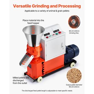 Máquina para Hacer Pellets de Alimento para Animales de 3KW 240V, Molino de Pellets de 6 mm, Granulador de Alimento para Animales de 3 Presiones, Máquinas de Procesamiento de Alimentos - Product Image 3