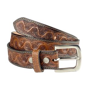 เข็มขัดหนังวัวแท้สำหรับผู้ชายดีไซน์เพรียวบางหัวเข็มขัดอัลลอยหลากสีหลายขนาดความยาวตามสั่ง - Product Image 1