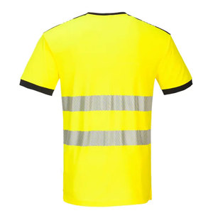 เสื้อยืดทำงานสะท้อนแสงแบบมองเห็นได้ชัดเจน 100% ผ้าฝ้าย คุณภาพดีที่สุด เสื้อผ้าทำงานเพื่อความปลอดภัย เสื้อยืดสำหรับงานก่อสร้าง - Product Image 2