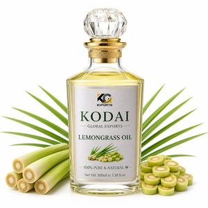 Aceite Esencial de Limoncillo de Tamil Nadu 100% Puro y Natural de Primera Calidad, Destilado al Vapor, para Aromaterapia y Cuidado Facial, Kodai Global Export - Product Image 1