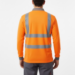 Camisa de Trabajo Reflectante de Alta Visibilidad Personalizada para Trabajadores de la Construcción, Manufactura y Mantenimiento - Product Image 6