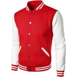Chaqueta de béisbol universitaria de invierno para hombre Casual Slim Fit Genuine Fleece Ecológico Transpirable - Product Image 6