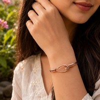 Belladec BI-WT741 - Brazaletes Clásicos Hechos a Mano de Cobre Puro para Mujer, Joyería Ayurvédica Curativa, Brazalete Ajustable, Diseño Rojo