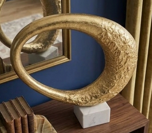 Atractivas Esculturas Decorativas Hechas a Mano con Baño de Oro, Diseño Moderno para el Hogar y Hoteles, para Sala de Estar, Objetos Decorativos Hechos a Mano - Product Image 2
