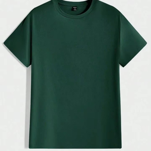 Vente en gros de t-shirts en tissu Dobby 240g, col rond, coupe classique, coton/polyester, impression numérique de haute qualité, personnalisés pour femmes/hommes - Product Image 1