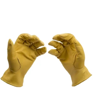 High Quality Cowhide Grain Leather CE Certified Latex-Free Safety <b>Gloves</b> for <b>Drivers</b> Light Duty Truckers Workers Industrial Use - Product Image 1