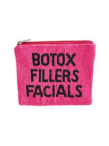 Monedero de tela de algodón con cuentas de semillas hecho a mano, diseño de cita divertida, Mamá de Perros, Pastel de Rosas, Sonrisa, Cierre de cremallera moderno, Flor - Product Image 4