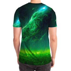 เสื้อยืดผ้าแคนวาสพิมพ์ลายแบบซับลิเมชั่นสำหรับผู้ชาย พิมพ์โลโก้ด้านหน้า แขนสั้น ทรงปกติ ระบายอากาศได้ดี แห้งเร็ว ผลิตจากโพลีเอสเตอร์ 100% - Product Image 2