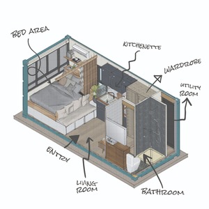Casa Contenedor Personalizada de 20 pies - Fabricada Localmente - Product Image 4