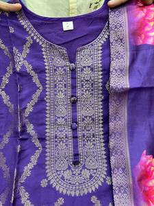 Conjunto de Kurti y Pantalón de Fiesta de Rayón Banarasi de Color Puro, Precioso y Listo para Usar, con Tejido en Ambos Lados, Largo hasta la Rodilla, 2026 SIE - Product Image 5