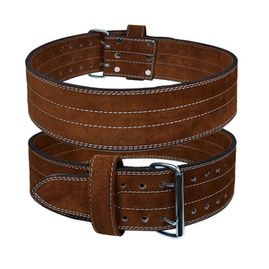 OEM Factory Price Reinforced Leather Weightlifting Belt <b>Back</b> <b>Support</b> for Powerlifting Gym Fitness Equipment - Product Image 1